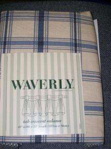 Waverly PANTRY PLAID Panel or Valance or Balloon Shade  