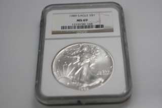 1989 Silver $1 Eagle NGC Graded MS69  