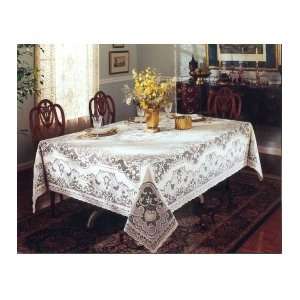  Oxford House 70 Round White Lace Tablecloth Windermere 
