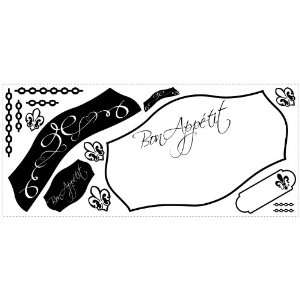   Appetit Dry Erase Peel and Stick Giant Wall Decals