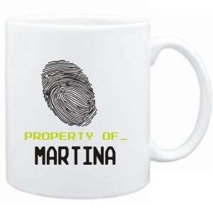  Mug White  Property of _ Martina   Fingerprint  Female 