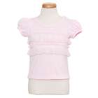 Little Zazzy Pink Size 5 Pink Sheer Ruffle Knit Top Little Girl