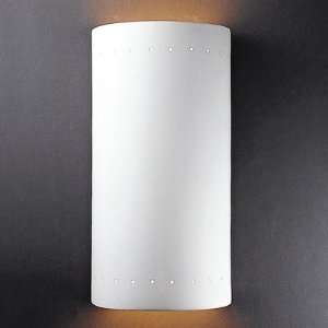 Ambiance Open Top and Bottom Big Cylinder Outdoor Wall Sconce with 