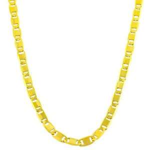   Karat Gold over Sterling Silver Valentino Necklace (18 Inch): Jewelry