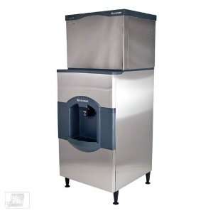    1H 595 Lb Full Size Cube Ice Machine w/ Hotel Dispenser: Appliances