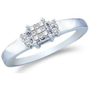 14k White Gold Diamond Engagement Anniversary Three 3 Stone Type 