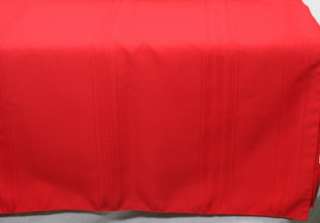 Red Fabric Tablecloth Cotton Blend Used Without Tag.  