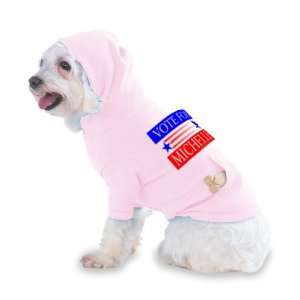 MICHELLE Hooded (Hoody) T Shirt with pocket for your Dog or Cat Medium 