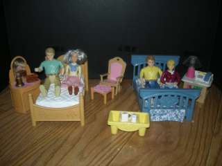 Fisher Price dollhouse furniture people Loving Family sounds 105 pc 