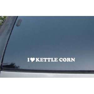  I Love Kettle Corn Vinyl Decal Stickers 