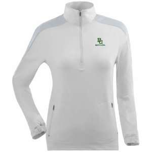 Baylor Womens Succeed 1/4 Zip Performance Pullover (White)  