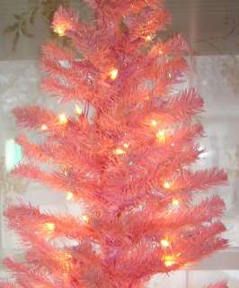 4ft Pink Pre lit Christmas/Easter tree 110 tree tips 70 clear lights 