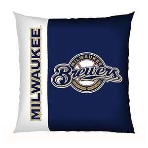  Biederlack Milwaukee Brewers Vertical Stitch Pillow