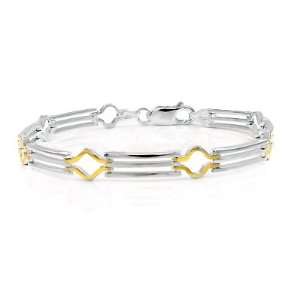   Sterling Silver Stampato Bracelet, Italian Product and Design Jewelry