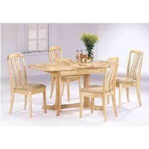 Maple Finish 5 Piece Dining Set By Coaster Furniture:  Home 