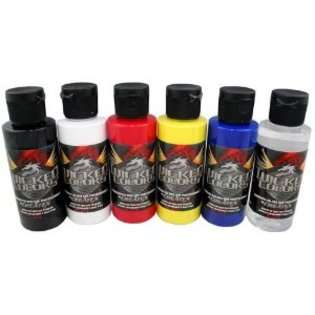   Createx Wicked Colors Primary Airbrush Paint Set W101 