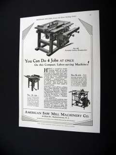 Monarch Combination Woodworking Machine 1928 print Ad  