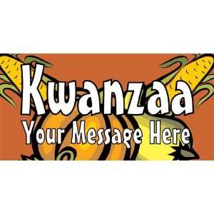  3x6 Vinyl Banner   Kwanzaa Your Message 