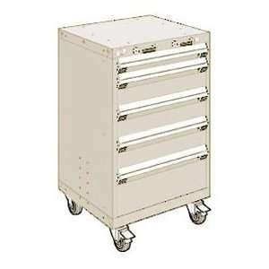  5 Drawer Heavy Duty Mobile Cabinet   24Wx27Dx39 1/4H 