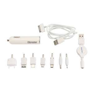   Car Charger Adapter Usb Power Tips White for Most Mobile Phone Iphone