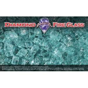   Teal Nugget Diamond Fire Glass 60 Pound Bucket