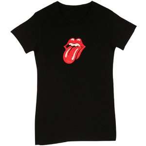    Rolling Stones   Glitter Tongue   Womens T shirt: Everything Else