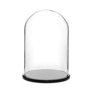  Glass Doll Dome with Black Acrylic Base   8 x 12