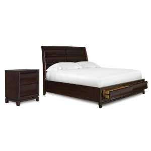  Magnussen Furniture Edge Collection   Platform Bed with 