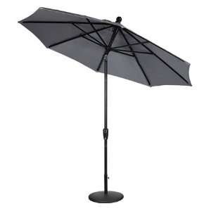   Ft Sunbrella® Auto Tilt Market Umbrella  Gray: Patio, Lawn & Garden