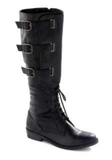 Black Solid Boot  Modcloth