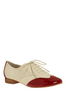 Candy Dipped Flat   Casual, Menswear Inspired, Cream, Red, Party 