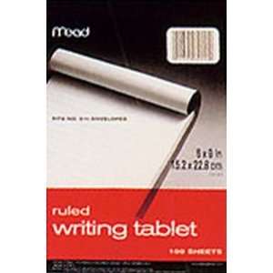  Mead Tablet Writing Ruled 6 X 9, (100 Count) (6 Pack 