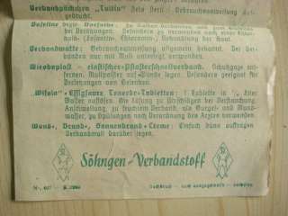 WWII ORIGINAL GERMAN YOUTH SCOUT FIELD FIRST AID KIT   SANITAS