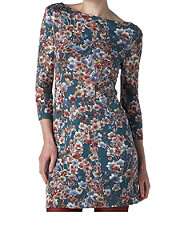 Blue (Blue) Miss Sixty Jelly Beans Long Sleeve Floral Dress 