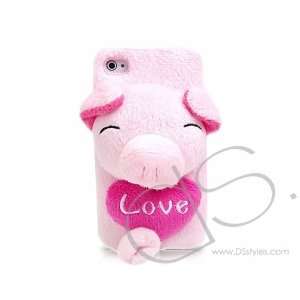  Smiling Piggy Series iPhone 4 and 4S Silicone Cases   Pink 