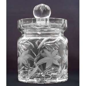  Crystal Cookie Jar   Venice   10 inches