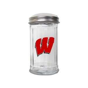 NCAA Wisconsin Badgers Glass Sugar Pourer:  Sports 