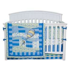  Dr. Seuss Blue Oh The Places Youll Go 4 Piee Bedding 