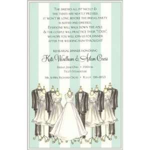 Wedding Party, Custom Personalized Bridal Shower Invitation, by 