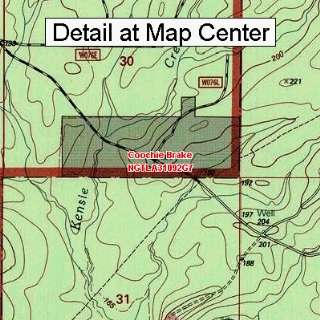  USGS Topographic Quadrangle Map   Coochie Brake, Louisiana 