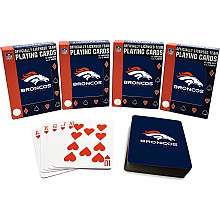 Pro Specialties Denver Broncos Playing Cards  4 Pack   