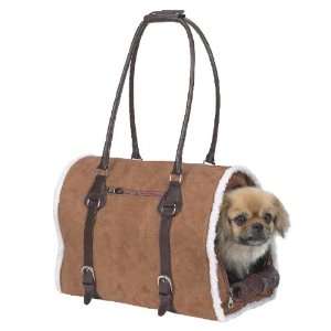   Deluxe Sherpa Small Pet Carrier, Teacup, Chestnut: Pet Supplies