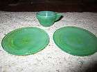 vintage child s akro agate cup 2 plates 