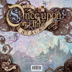 ONCE UPON A TIME Paper Stack Glitter 8X8 Scrapbooking 611356928902 