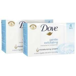 Dove Beauty Bar, Exfoliating, 16.8 oz, 4 ct, 2 ct (Quantity of 3)