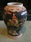 14 tall asian porcelain chinese horse rider design vase excellent
