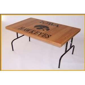  Iowa Hawkeye Tigerhawk Folding Table: Home & Kitchen