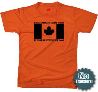 CANADA in AFGH Canadian forces army military T shirt  