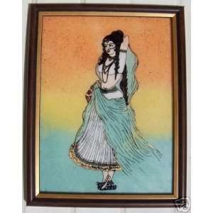  Fashionable lady, Gem Stone Art Painting, Home Décor 