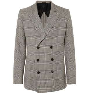    Blazers  Double breasted  Prince of Wales Check Jacket